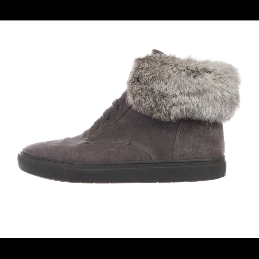 Vince Nyack suede rabbit fur 10 Grey